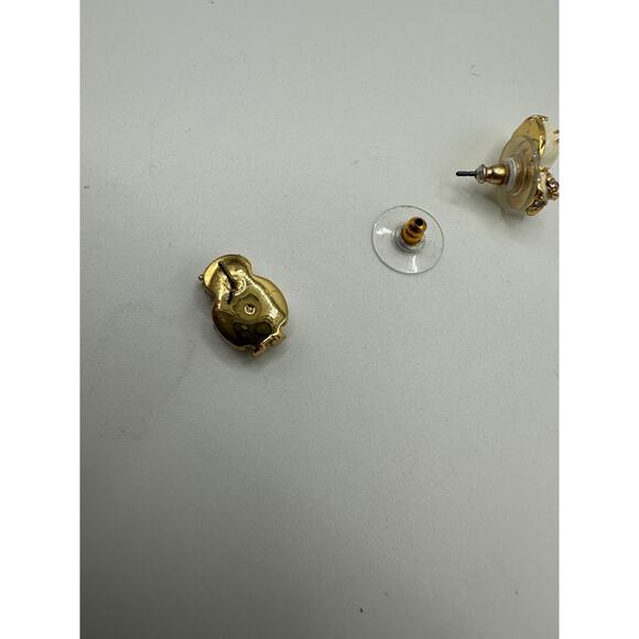 Kate Spade Star Bright Owl Stud Earrings Gold Plated - Picture 7 of 7